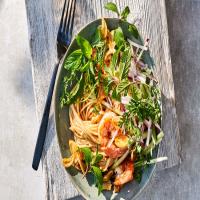 Pepper-Shrimp-and-Noodle Salad with Crunchy Spring Vegetables image