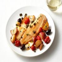 Baked Tilapia With Tomatoes and Potatoes image