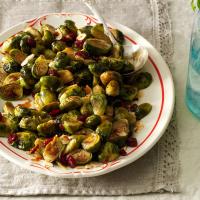 Roasted Brussels Sprouts with Cranberries & Almonds image