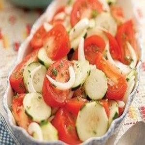 Summer Tomato, Onion, and Cucumber Salad_image