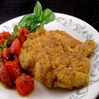 Lightly Fried Chicken Breasts With Basil Tomatoes_image