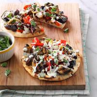Grilled Eggplant Pita Pizzas_image