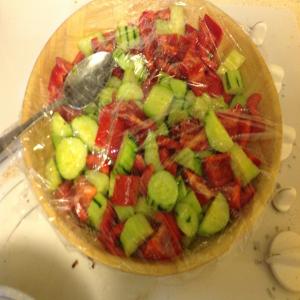 Pfepfel Bar Labid--Tunisian Cucumber and Pepper Relish_image