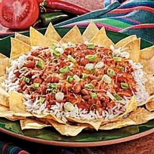 Tex-Mex Rice and Beans Dipping Plate_image