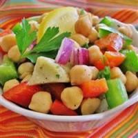 Garbanzo Bean and Pepper Salad_image