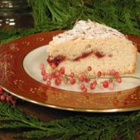 Basque Cake with Cherry Preserves image