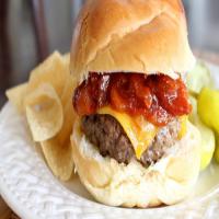 Steakhouse Cheddar Burger with Warm Bacon BBQ Sauce image