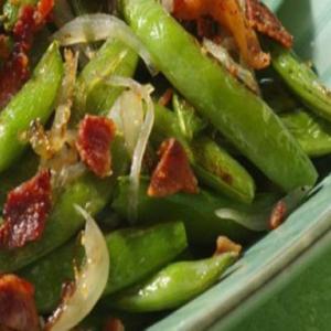 Roasted Snap Peas With Shallots_image