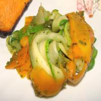 Carrot & Zucchini Ribbons With Pesto image