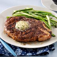 Grilled Ribeyes with Herb Butter image