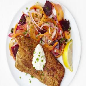 Five-Spice Trout with Carrot Salad image