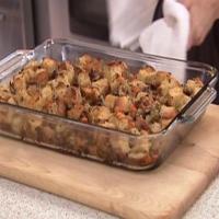 Ciabatta Stuffing with Chestnuts, Mushrooms and Pancetta_image