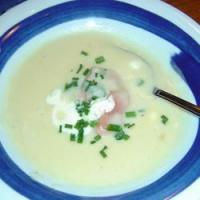 Potato Soup with Gravlax Rosettes image