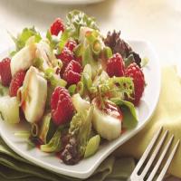 Mixed Greens with Fruit and Raspberry Dressing image