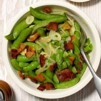 Bacon and Garlic Sugar Snap Peas image