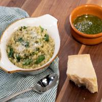 Baked Cauliflower and Rice Risotto with Mint Pesto image