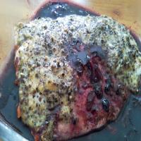 Mustard-Roasted Salmon With Lingonberry Sauce image