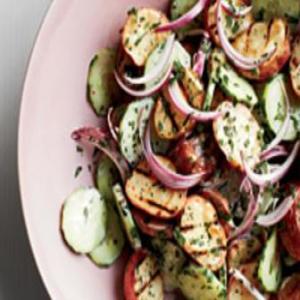 Creamy Cucumber and Grilled Potato Salad_image