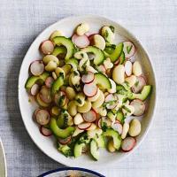 Butter bean, cucumber & radish salad image