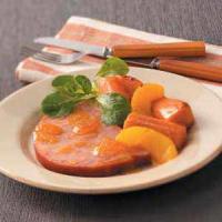 Glazed Ham with Sweet Potatoes image