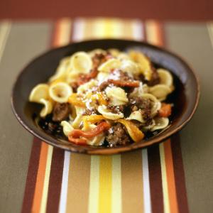 Orecchiette with Sausage and Roasted Peppers_image