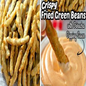 Crispy Fried Green Beans with Sriracha Dipping Sauce_image