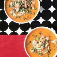 Spicy Thai Soup with Lime Shrimp_image