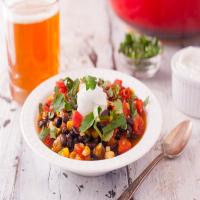 Easy Vegetarian Black Bean Tortilla Soup_image