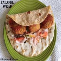 Falafel Wrap Recipe | How to make Falafel Wrap - Flavour of Food_image