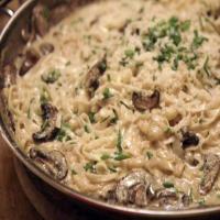 Fettuccine with White Truffle Butter and Mushrooms image