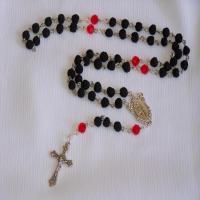 Rose Petal Rosary Beads image