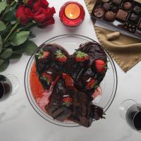 Chocolate-Covered Strawberry Broken Heart Cake Recipe by Tasty_image