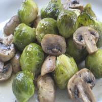 Savory Brussels Sprouts and Mushrooms image