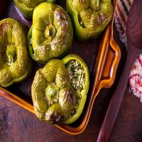Peppers Stuffed With Rice, Zucchini and Herbs image