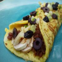 Bacon, Mushroom and Pepper Jack Cheese Omelet image