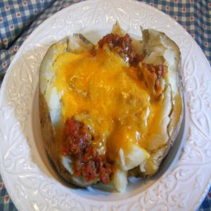 Baked Potatoes With Meat Sauce image