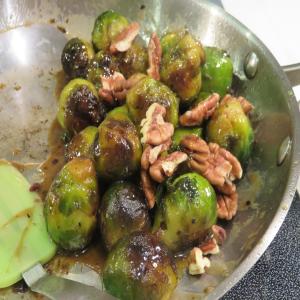 Brussels Sprouts With Pecans & Honey image