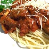 Spaghetti with Tomato and Sausage Sauce_image
