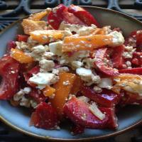 Easy Red Bell Pepper and Feta Salad image