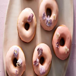 Sugared-Flowered Doughnuts image
