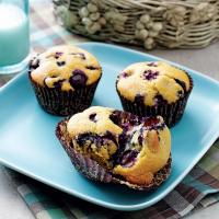Baked Blueberry Cornmeal Muffins_image