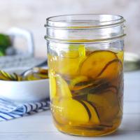 Sweet and Sour Zucchini Pickles image