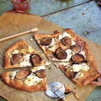 Pizza with Fresh Figs, Ricotta, Thyme, and Honey image
