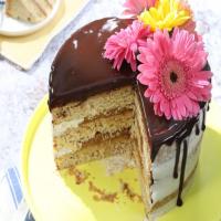 Brown Butter Cake with Spiced Chocolate Ganache and Dulce de Leche image