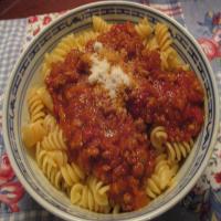 Pasta With Meat Sauce_image