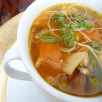 Hot and Sour Vegetable Rice Noodle Soup_image
