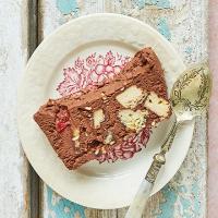 Chocolate, coconut & cardamom fridge mousse cake image