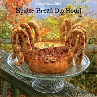 Spooktacular Halloween Spider Bread Bowl & Dip image