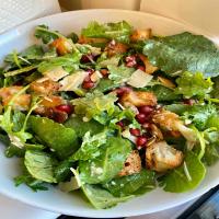 Kale Caesar Salad With Pomegranate and Pumpkin Seeds_image