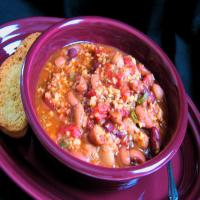 Low Fat Chili Made With Fat-Free Ground Turkey, 210 Calories Per_image